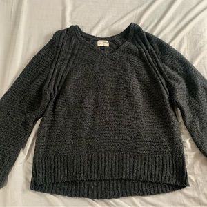 Grey Chunky Sweater Large